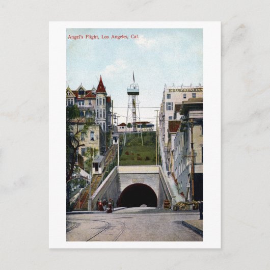 Vintage Angel's vlucht Los Angeles Briefkaart (Voorkant)