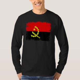 Vintage Angolese vlag Angolese Onafhankelijkheidsd T-shirt