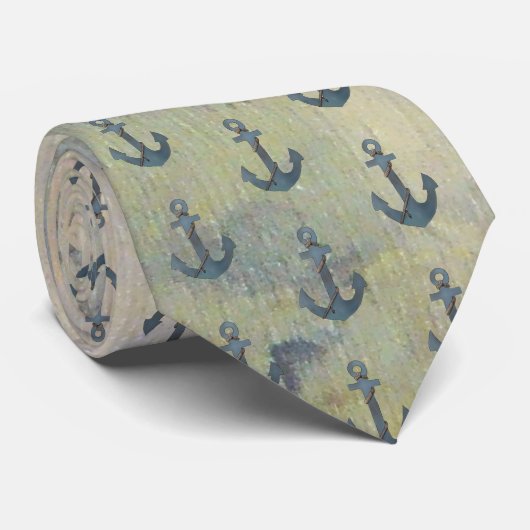 Vintage Anker Stropdas (Opgerold)