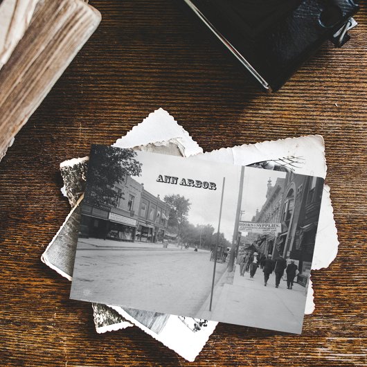 Vintage Ann Arbor Briefkaart