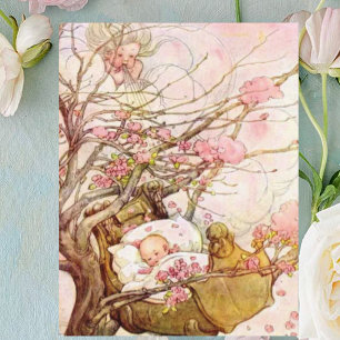 Vintage Anne Anderson Baby in de Boomtop Briefkaart