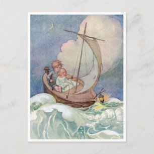 Vintage Anne Anderson Reis naar Sprookjesland Briefkaart