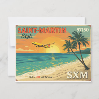 Vintage ansichtkaart Saint-Martin SXM 97150 – Briefkaart