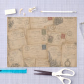 vintage ansichtkaarten tissuepapier (Craft)
