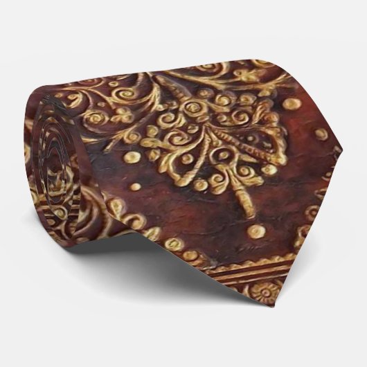 Vintage Antiek Afbeelding Stropdas (Opgerold)