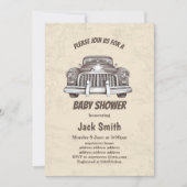 vintage antiek baby shower kaart (Voorkant)