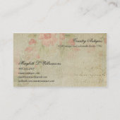 Vintage Antiek Briefkaart Visitekaartje (Achterkant)