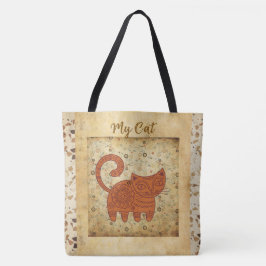Vintage, Antiek Mijn Kat Totetas Tote Bag