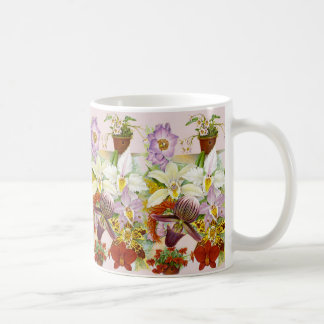 Vintage/Antiek Orchideeën Coffee of Tea Mok