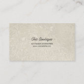 Vintage Antiek vlinderjuwelen visitekaartje (Achterkant)