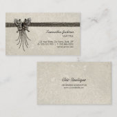 Vintage Antiek vlinderjuwelen visitekaartje (Voorkant / Achterkant)