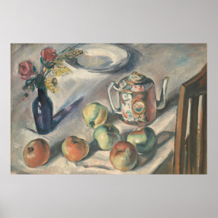 Vintage Antieke Keukentafel Stilleven Poster