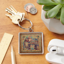 Vintage, antieke olifant, motief kunst