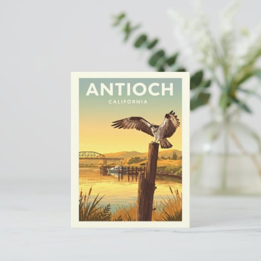 Vintage Antioch California Briefkaart (Staand voorkant)