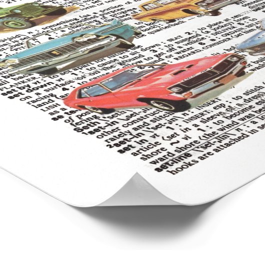 Vintage antique car poster  (Hoek)