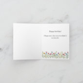 Vintage Antique Magnolia Elegant Custom Birthday Kaart (Binnen)