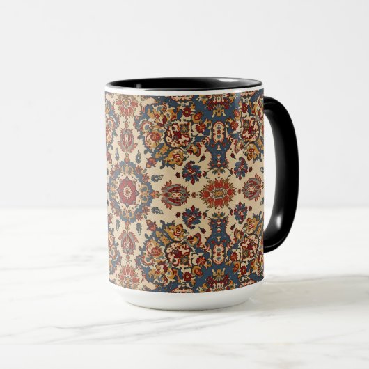 Vintage Antique Persian Oriental Turkish Pattern  Mok (Voorkant rechts)