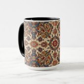Vintage Antique Persian Oriental Turkish Pattern  Mok (Voorkant links)