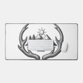 Vintage Antler Mountain Wilderness Bureaumat (Keyboard & Muis)