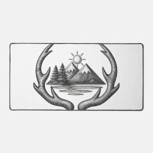 Vintage Antler Mountain Wilderness Bureaumat