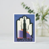 Vintage Anvers Antwerpen Briefkaart (Staand voorkant)
