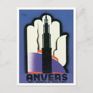 Vintage Anvers Antwerpen Briefkaart