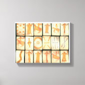 "Vintage Apache Drawings" Canvas Afdruk (Voorkant)