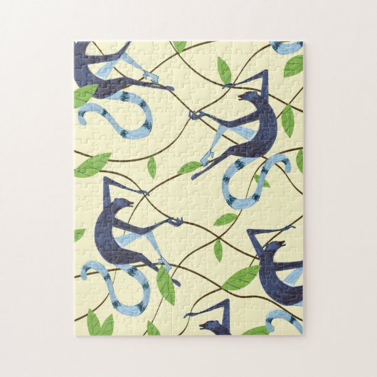 Vintage Apen Legpuzzel (Verticaal)