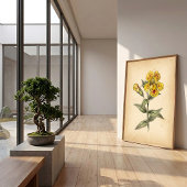 Vintage Apenbloem Kunst aan de Muur, Canvas Poster