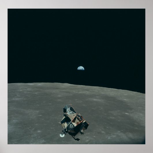 Vintage Apollo 11 Moon Mission Eagle's Ascent Poster (Voorkant)