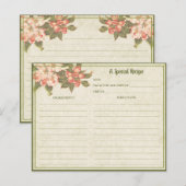 Vintage Apple Blossom | Recipe Kaart (Voorkant / Achterkant)