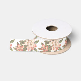 Vintage Apple Blossom Satijnen Lint