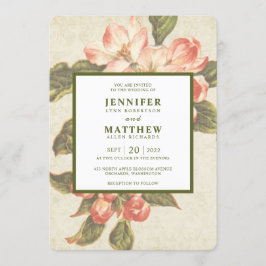 Vintage Apple Blossom | Uitnodiging tot weddenscha