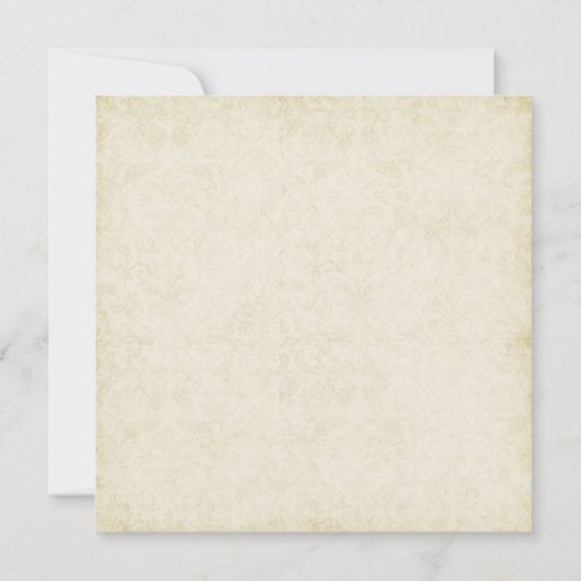 Vintage Apple Blossom | Uitnodiging tot weddenscha (Achterkant)