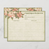 Vintage Apple Blossom | VRIJGEZELLENFEEST KAART (Voorkant / Achterkant)