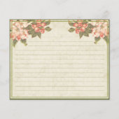 Vintage Apple Blossom | VRIJGEZELLENFEEST KAART (Achterkant)