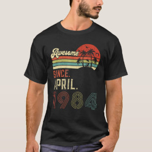 Vintage april 1974 38e verjaardag, 38 jaar later t-shirt