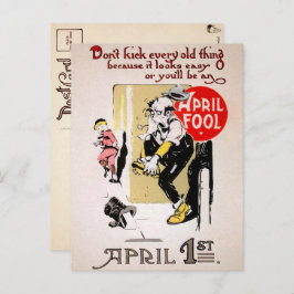 Vintage April Fools Day Briefkaart