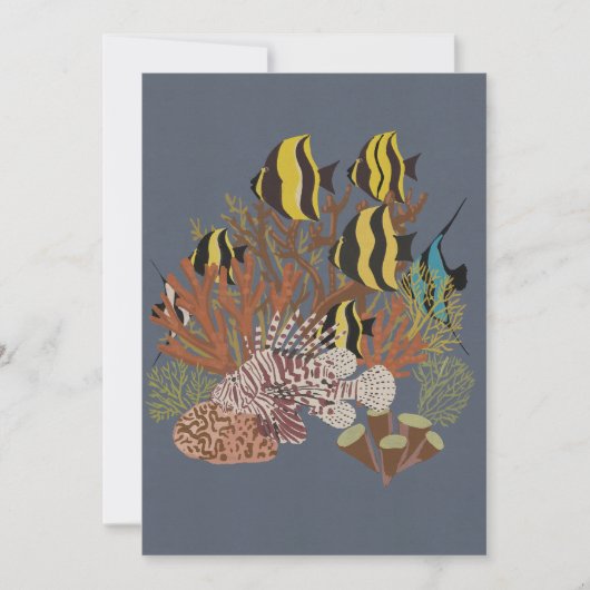 Vintage Aquarium Bedankkaart (Voorkant)