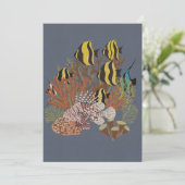 Vintage Aquarium Bedankkaart (Staand voorkant)