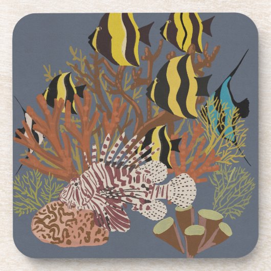Vintage Aquarium Bier Onderzetter (Voorkant)