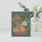 Vintage Aquarium Briefkaart (Staand voorkant)
