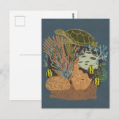 Vintage Aquarium Briefkaart (Voorkant / Achterkant)