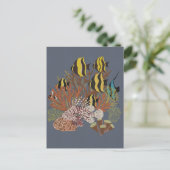 Vintage Aquarium Briefkaart (Staand voorkant)