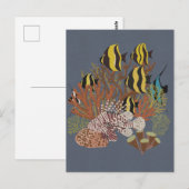 Vintage Aquarium Briefkaart (Voorkant / Achterkant)