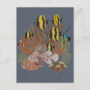 Vintage Aquarium Briefkaart