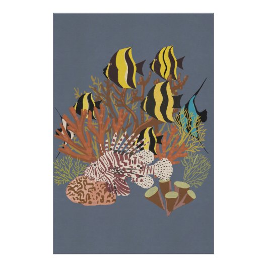 Vintage Aquarium Foto Afdruk (Voorkant)