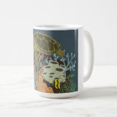 Vintage Aquarium Koffiemok (Voorkant rechts)