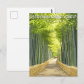 Vintage Arashiyama Bamboebos Japan Briefkaart (Voorkant / Achterkant)