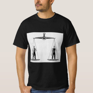 Vintage Arbeid vs Management, Schalen van de Recht T-shirt